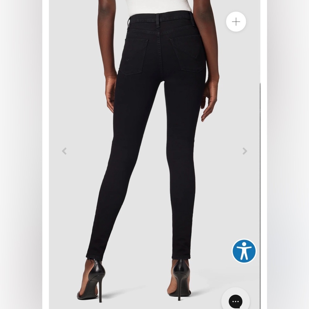 Hudson Jeans Barbara High-Rise Superskinny Supermodel Women's Black Jeans Sz 27